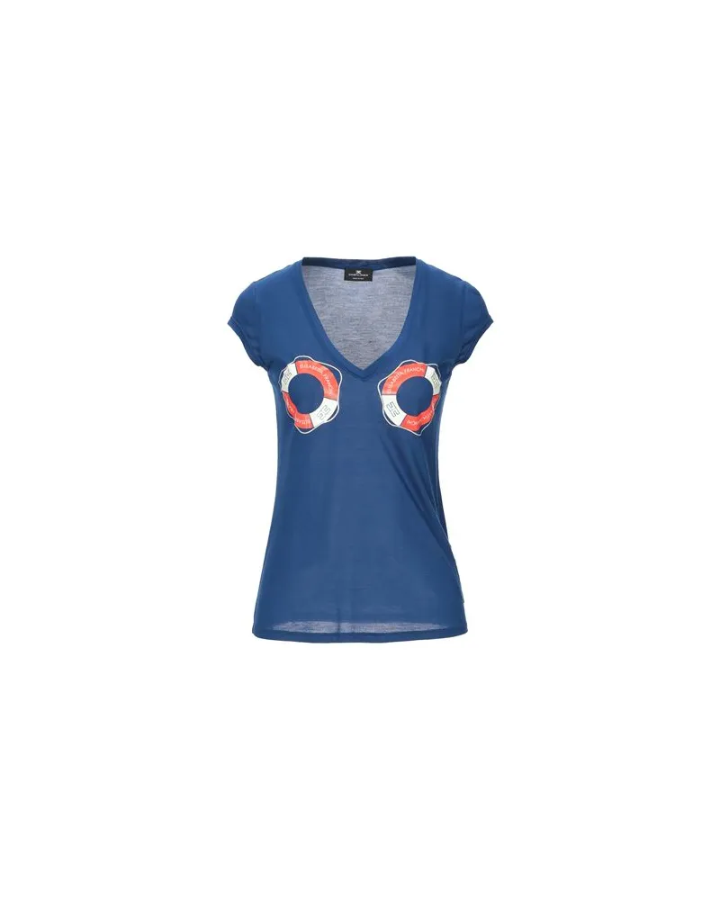 Elisabetta Franchi TOPS - T-shirtsauf YOOX.COM Blau