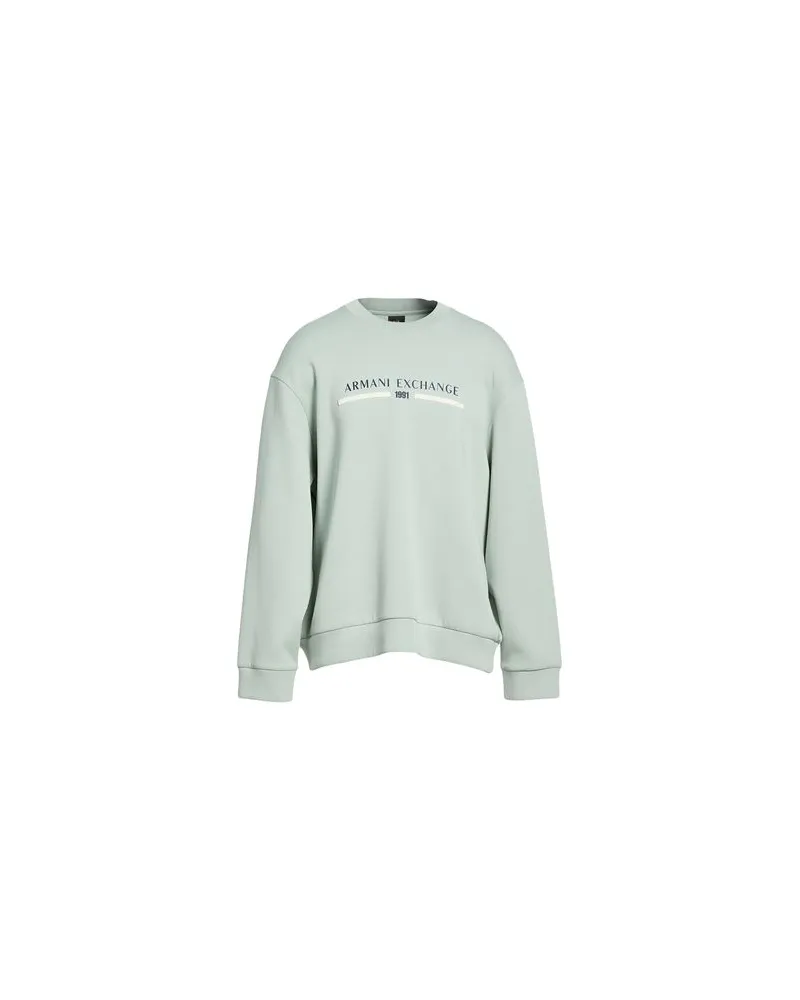 Armani Exchange TOPS - Sweatshirtsauf YOOX.COM Salbeigrün