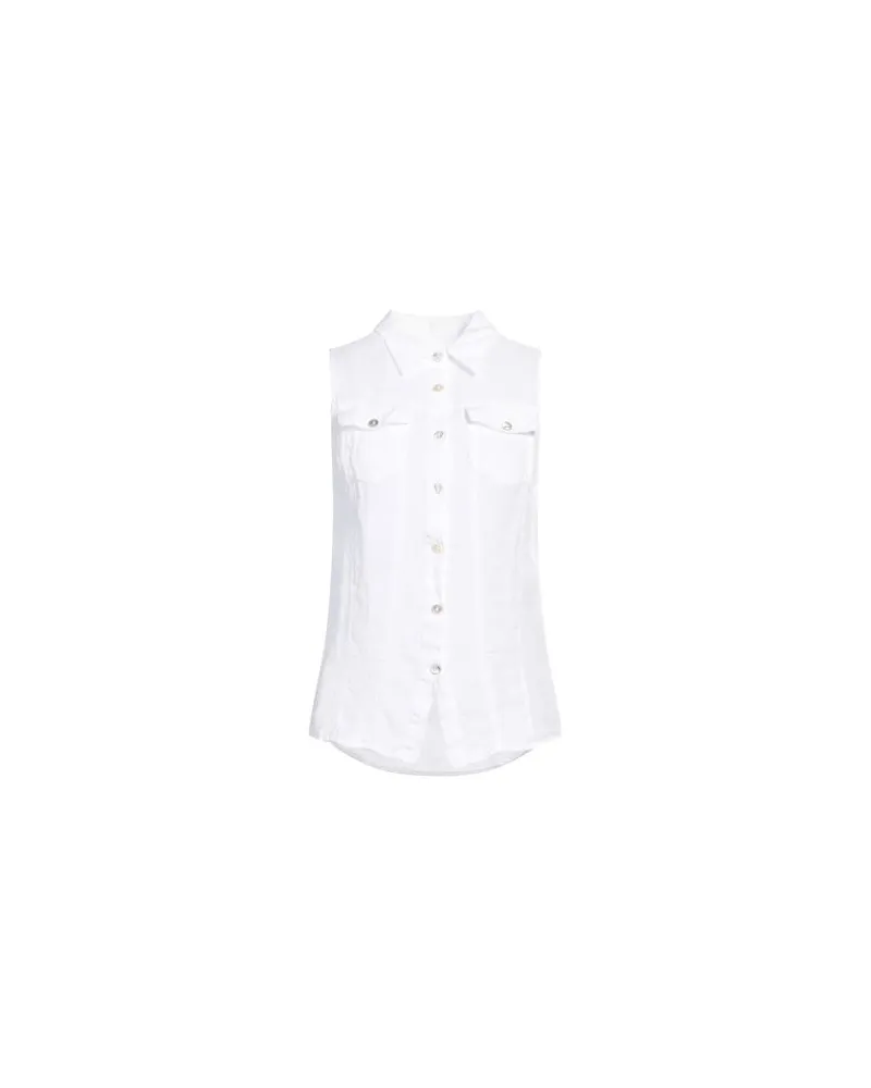 120% Lino TOPS - Hemdenauf YOOX.COM Weiß