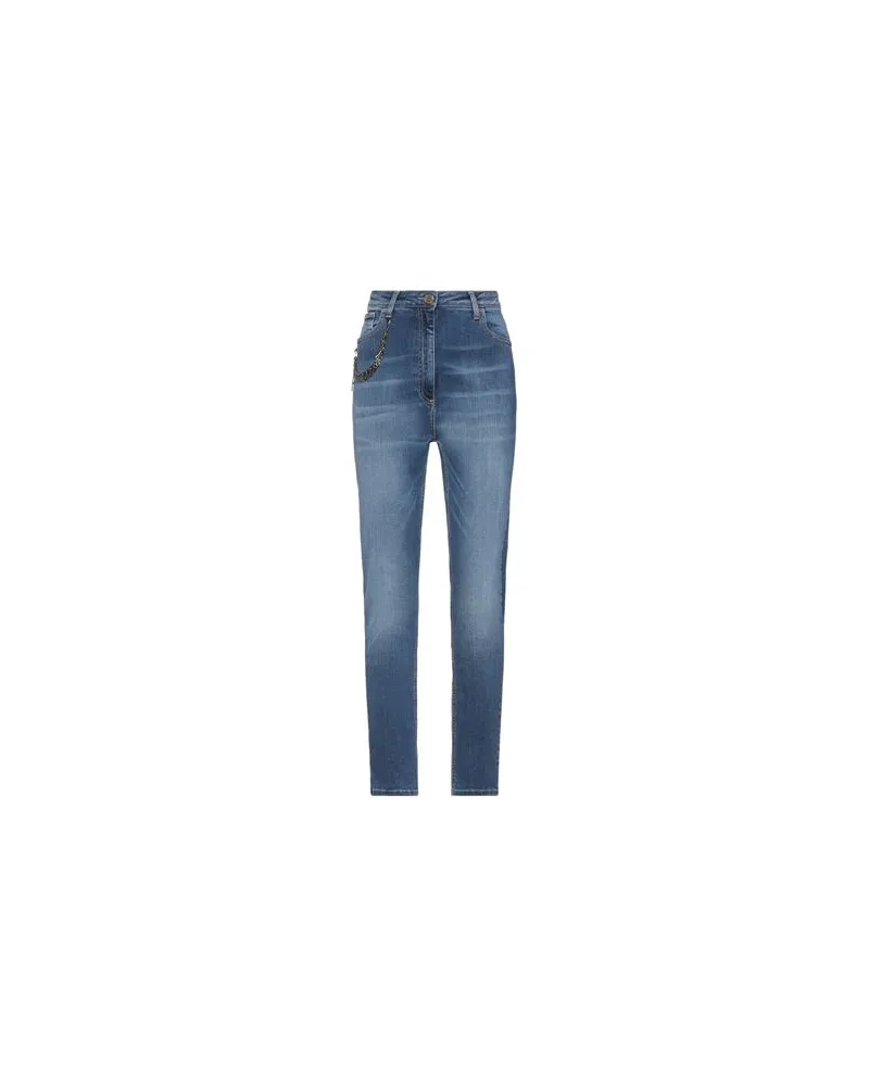 Elisabetta Franchi HOSEN & RÖCKE - Jeanshosenauf YOOX.COM Blau