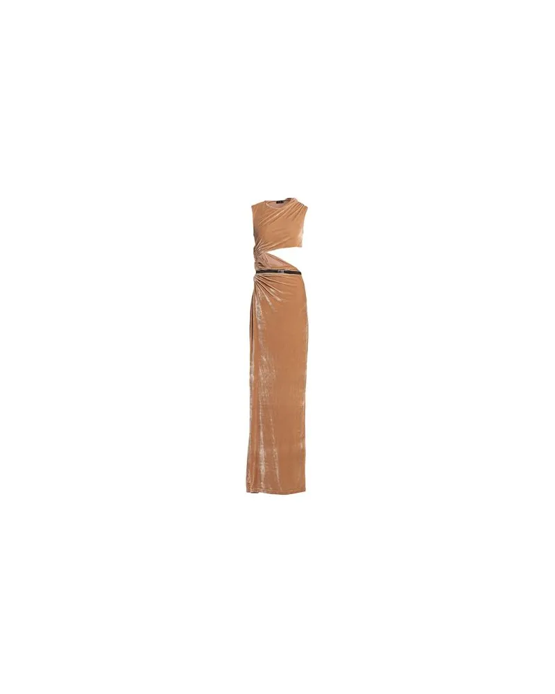 ATLEIN KLEIDER - Maxi-Kleiderauf YOOX.COM Kamel