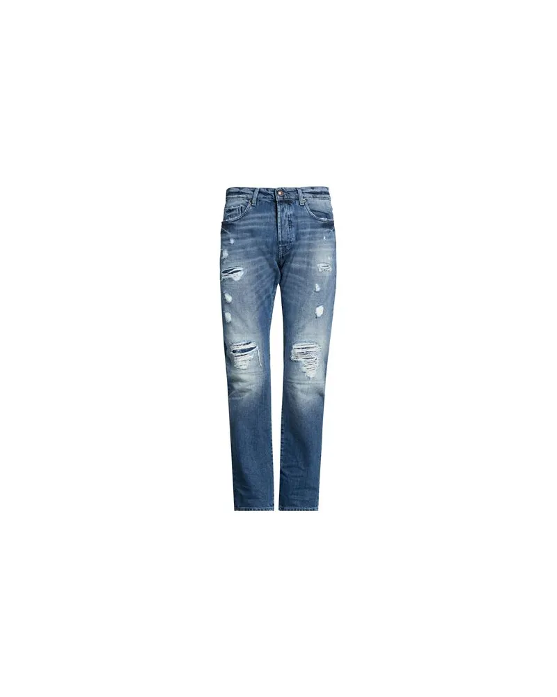 Messagerie PATRIZIO PISCAGLIA - HOSEN & RÖCKE - Jeanshosenauf YOOX.COM Blau