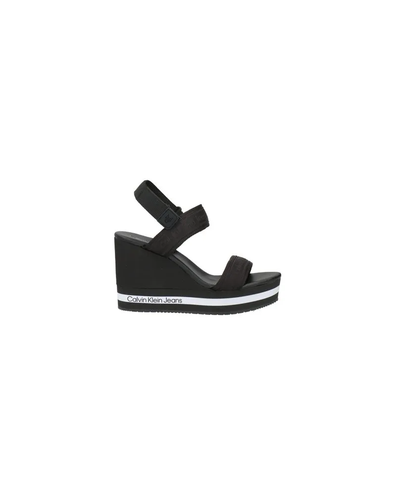 Calvin Klein SCHUHE - Sandalenauf YOOX.COM Schwarz