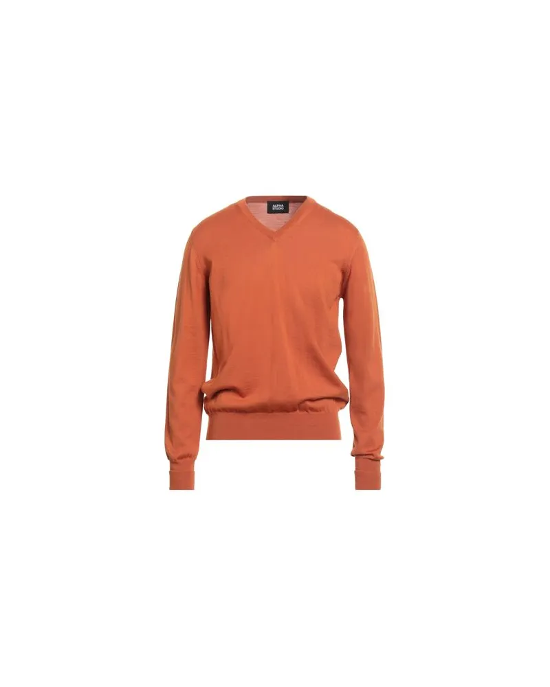 Alpha Studio STRICKWAREN - Pulloverauf YOOX.COM Lederfarben