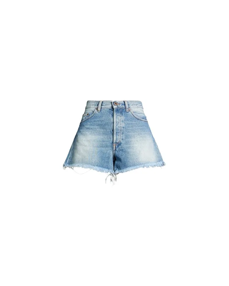 OFF-WHITE HOSEN & RÖCKE - Jeansshortsauf YOOX.COM Blau