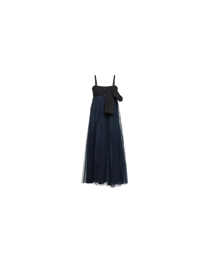 RED Valentino KLEIDER - Midi-Kleiderauf YOOX.COM Nachtblau