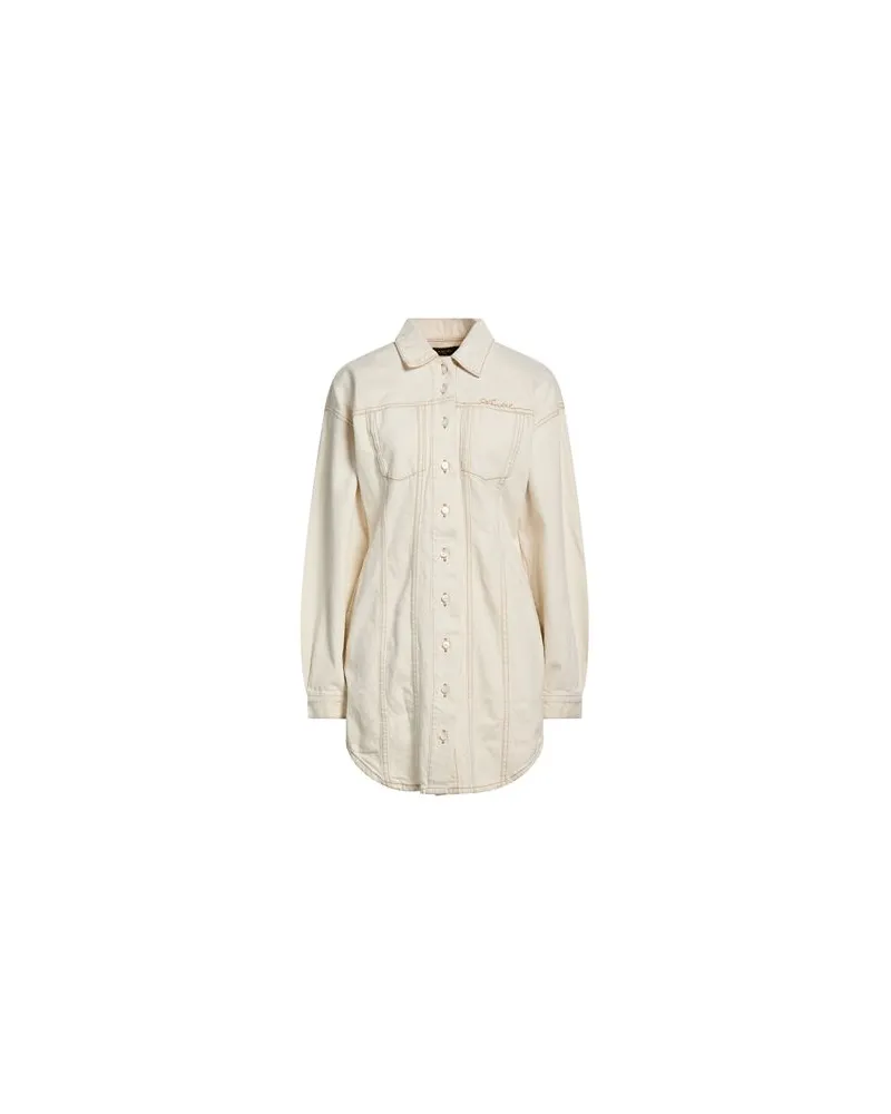 Amiri JACKEN & MÄNTEL - Jeansjacken/Mäntelauf YOOX.COM Elfenbein