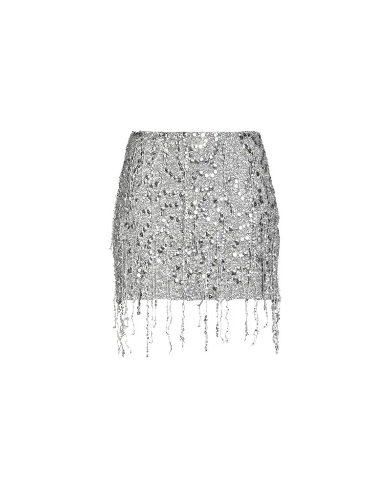 Elisabetta Franchi HOSEN & RÖCKE - Miniröckeauf YOOX.COM Silber