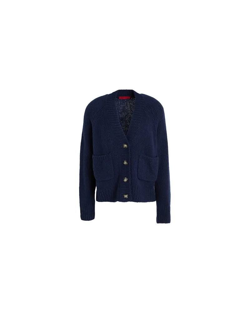 MAX&Co. LIGNANO  - STRICKWAREN - Strickjackenauf YOOX.COM Marineblau