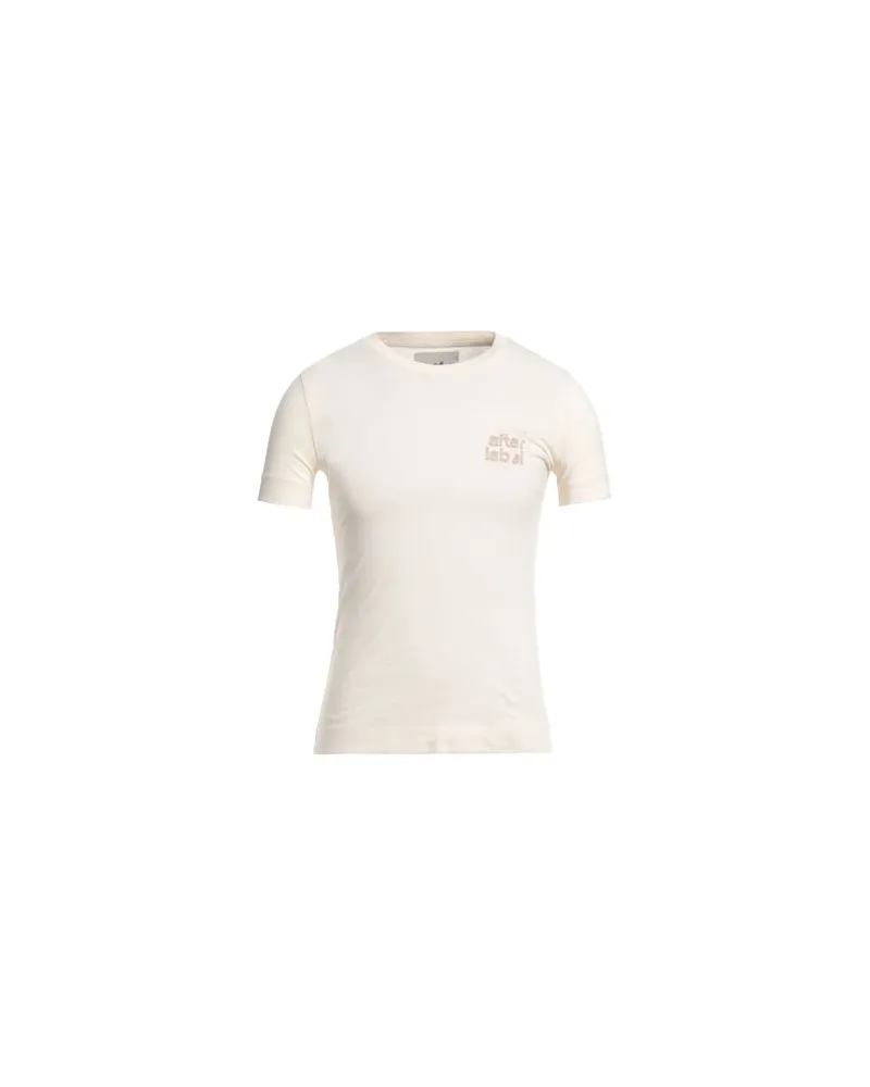 AFTER/LABEL TOPS - T-shirtsauf YOOX.COM Cremeweiß