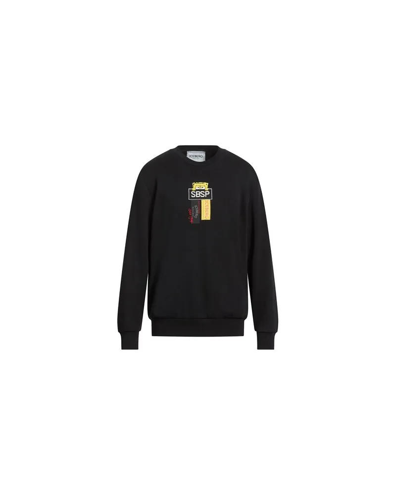 Iceberg FELPA  - TOPS - Sweatshirtsauf YOOX.COM Schwarz