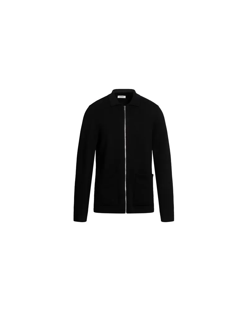 Sandro STRICKWAREN - Strickjackenauf YOOX.COM Schwarz