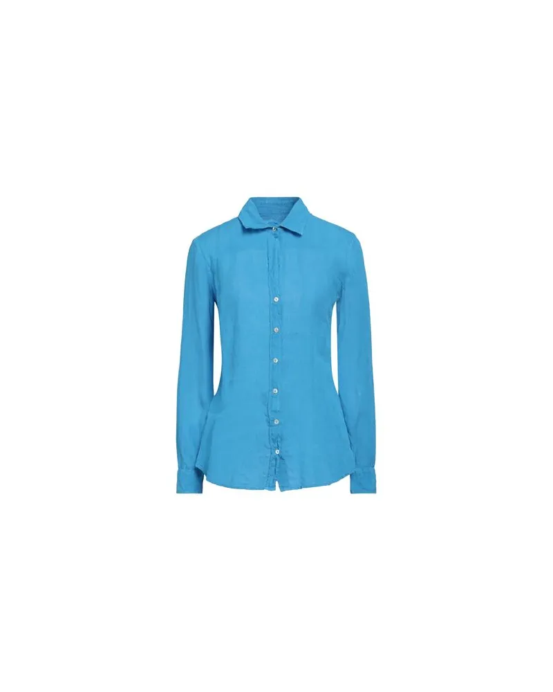 120% Lino TOPS - Hemdenauf YOOX.COM Azurblau