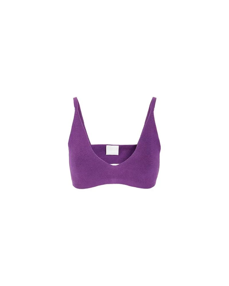 8 by Yoox SOFT KNIT BRA  - TOPS - Topsauf YOOX.COM Violett