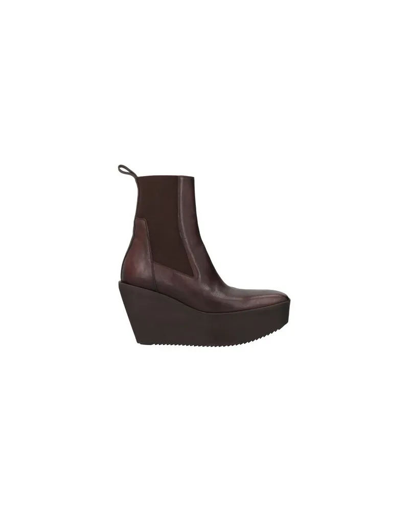 Rick Owens SCHUHE - Stiefelettenauf YOOX.COM Dunkelbraun