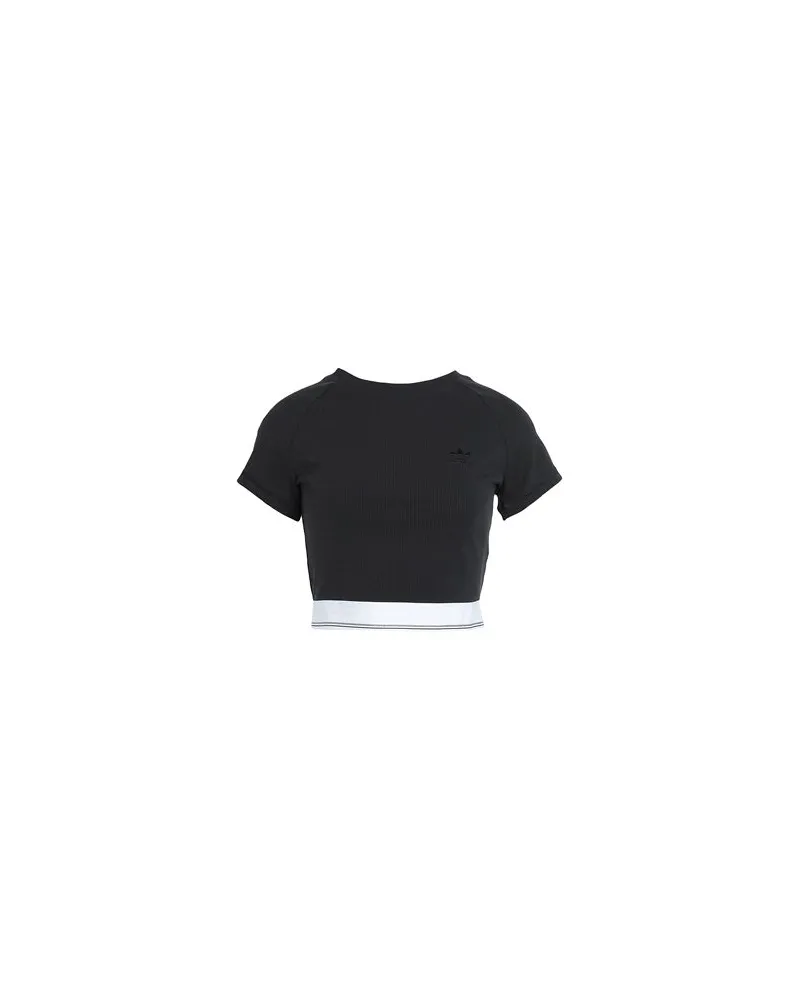 adidas CS RIB SS TEE - TOPS - T-shirtsauf YOOX.COM Schwarz