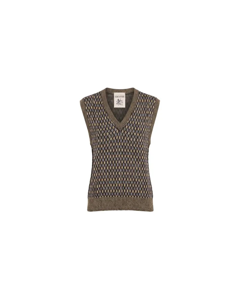 Semicouture STRICKWAREN - Pulloverauf YOOX.COM Grau