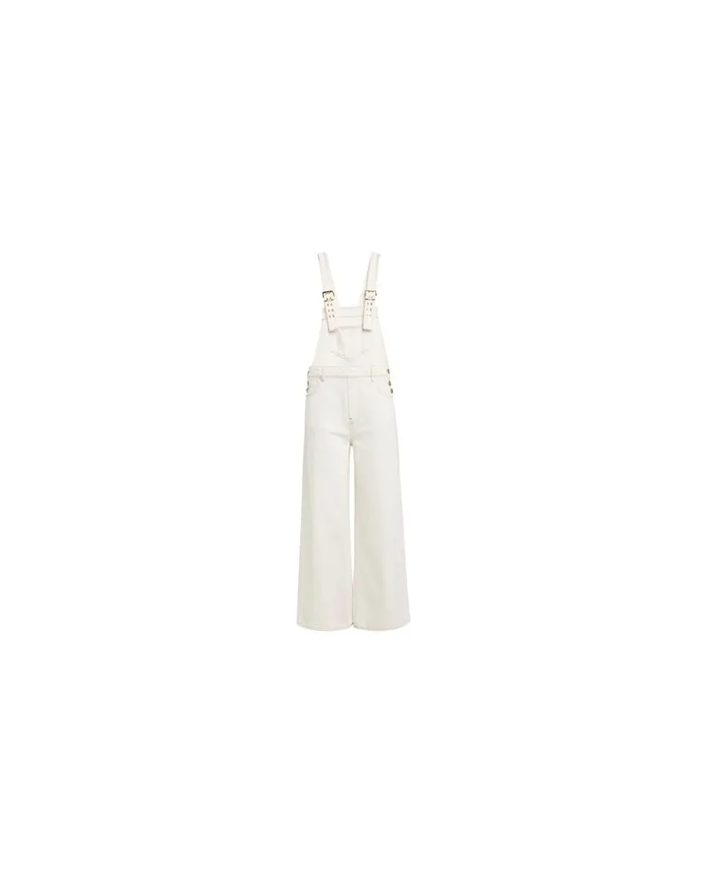 Ganni OVERALLS - Lange Overallsauf YOOX.COM Elfenbein