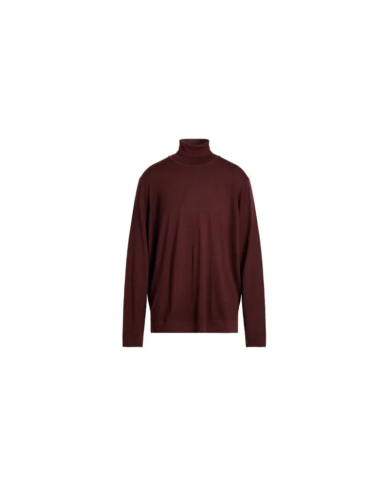 HUGO BOSS STRICKWAREN - Rollkragenpulloverauf YOOX.COM Schokobraun