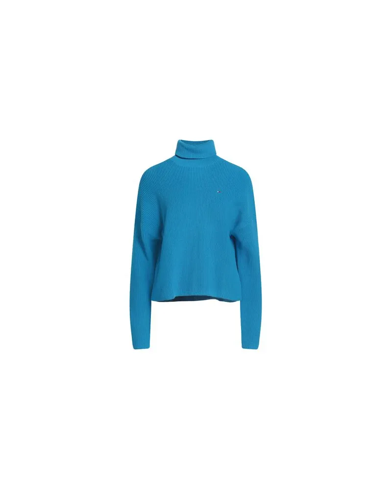 Tommy Hilfiger STRICKWAREN - Rollkragenpulloverauf YOOX.COM Azurblau