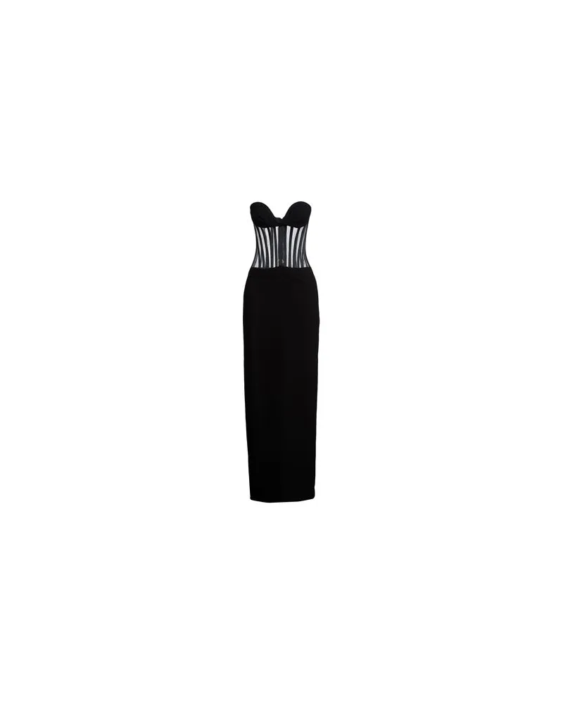 Mônot KLEIDER - Maxi-Kleiderauf YOOX.COM Schwarz