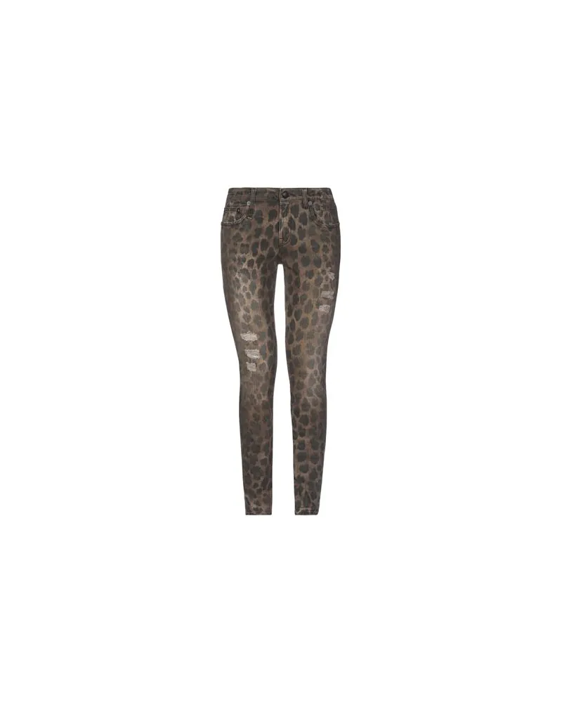 R13 HOSEN & RÖCKE - Jeanshosenauf YOOX.COM Braun