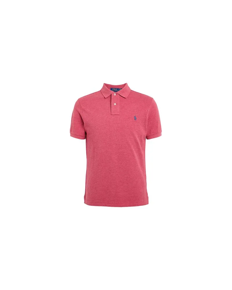 Ralph Lauren SLIM FIT MESH POLO SHIR - TOPS - Poloshirtsauf YOOX.COM Rot