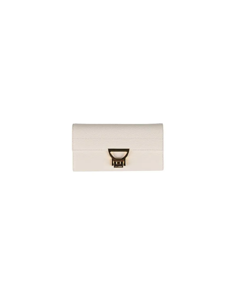 Coccinelle Kleinlederwaren - Brieftaschenauf YOOX.COM Cremeweiß