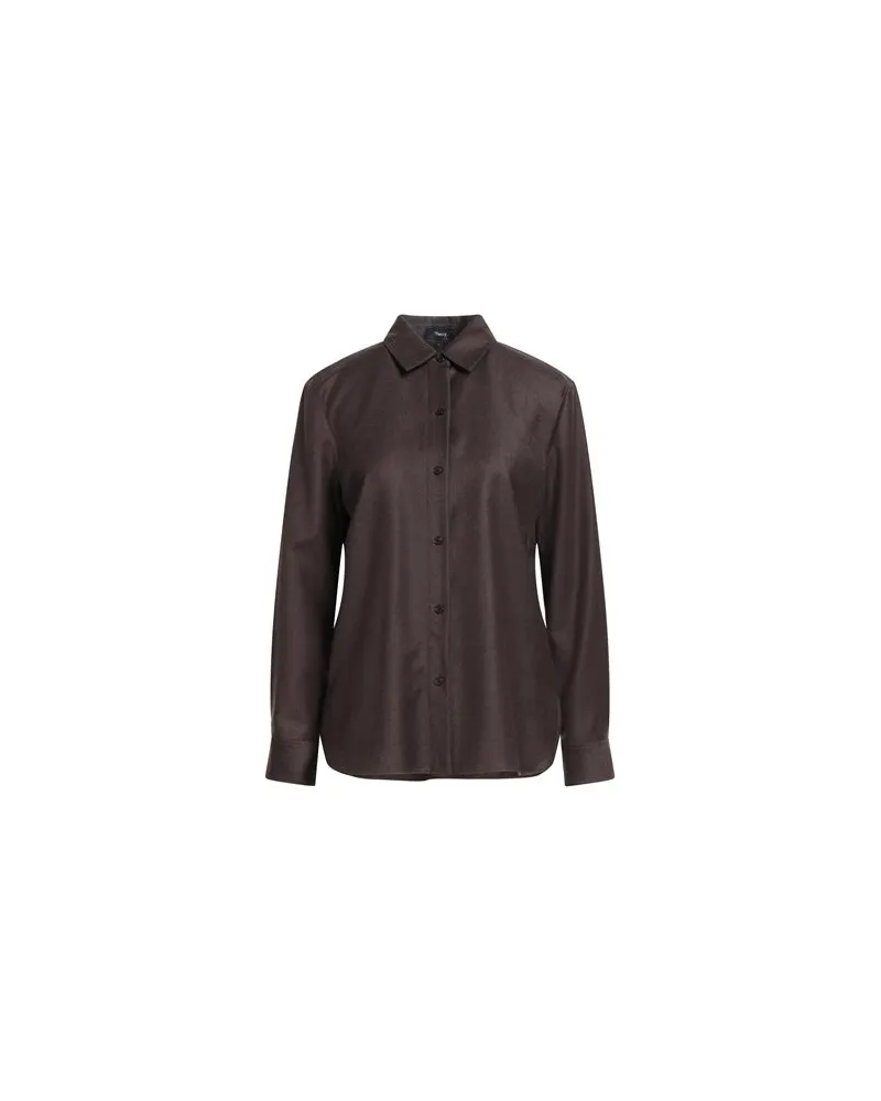 Theory TOPS - Hemdenauf YOOX.COM Dunkelbraun