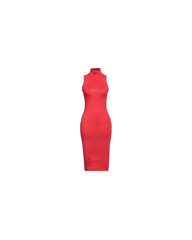 Mangano KLEIDER - Midi-Kleiderauf YOOX.COM Rot