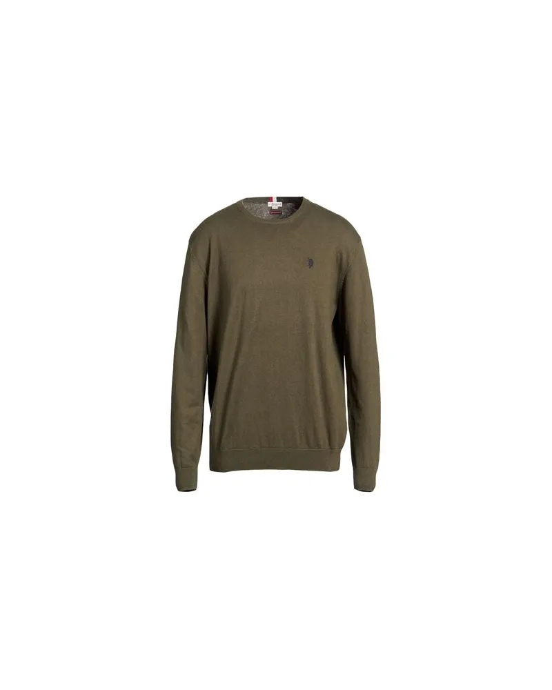 U.S. Polo Assn.  STRICKWAREN - Pulloverauf YOOX.COM Militärgrün