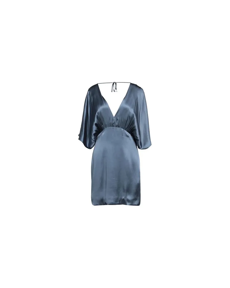 Semicouture KLEIDER - Mini-Kleiderauf YOOX.COM Taubenblau