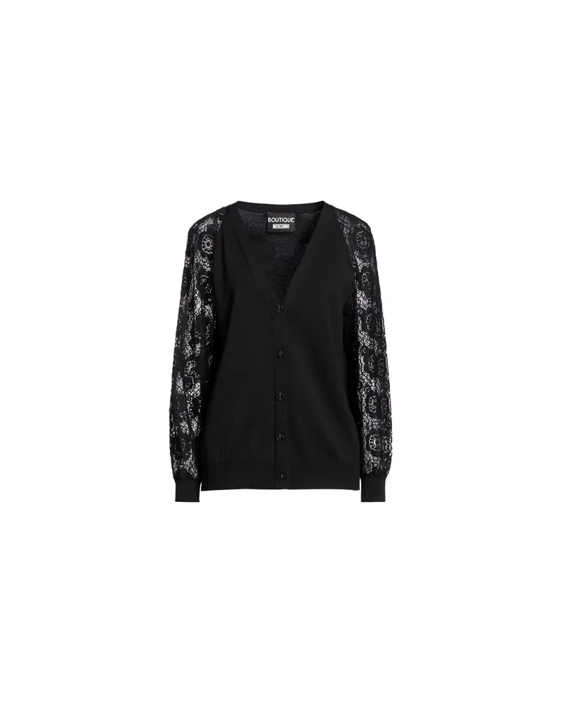 Moschino STRICKWAREN - Strickjackenauf YOOX.COM Schwarz