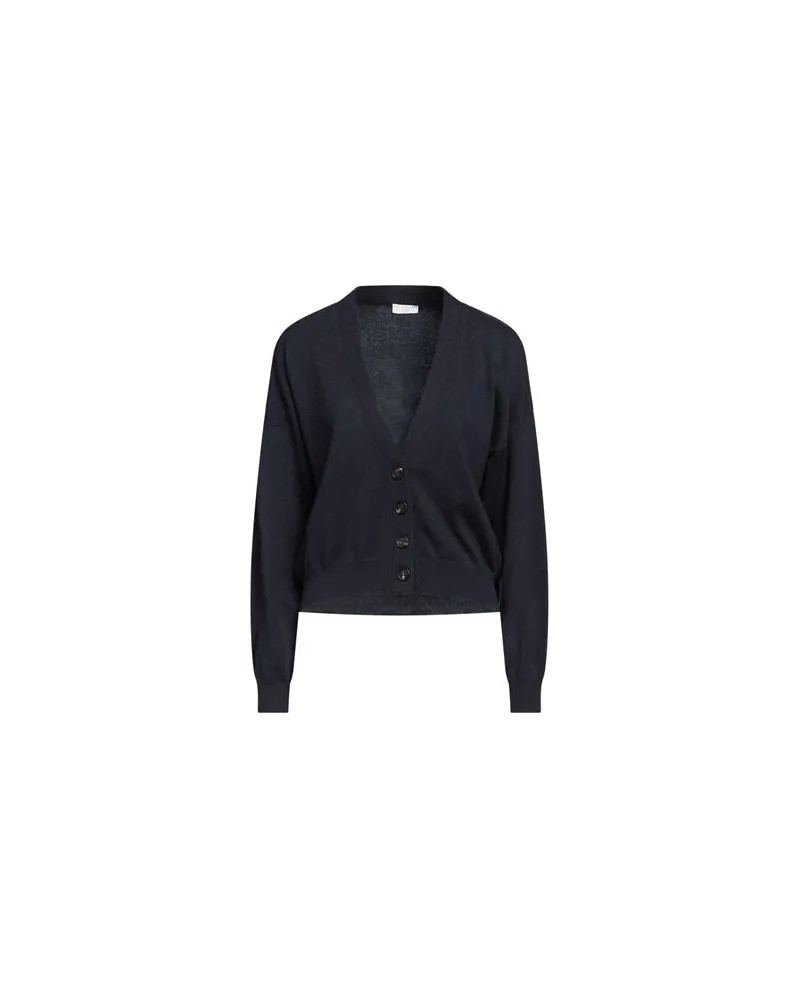 Brunello Cucinelli STRICKWAREN - Strickjackenauf YOOX.COM Marineblau