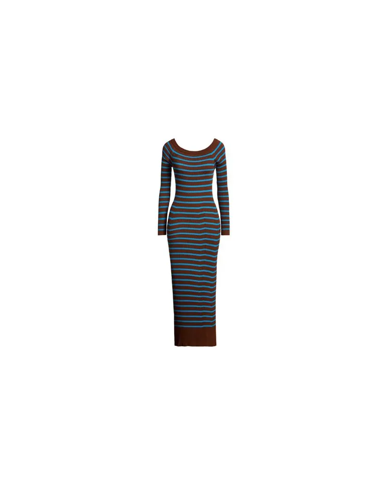 Semicouture KLEIDER - Midi-Kleiderauf YOOX.COM Braun