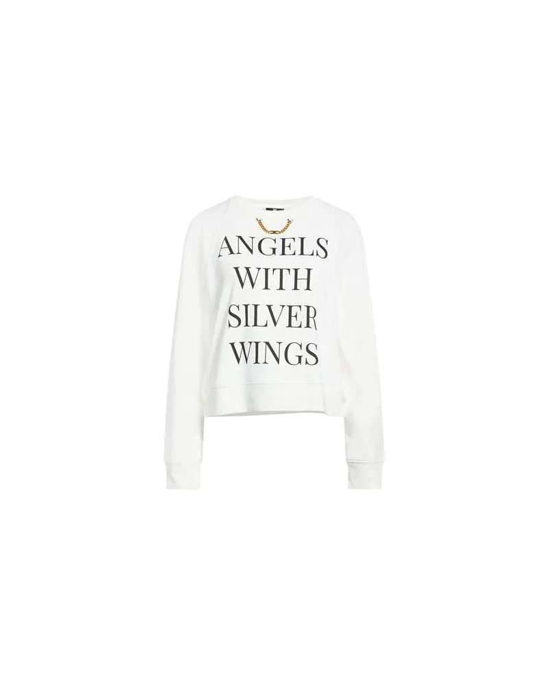 Elisabetta Franchi TOPS - Sweatshirtsauf YOOX.COM Elfenbein