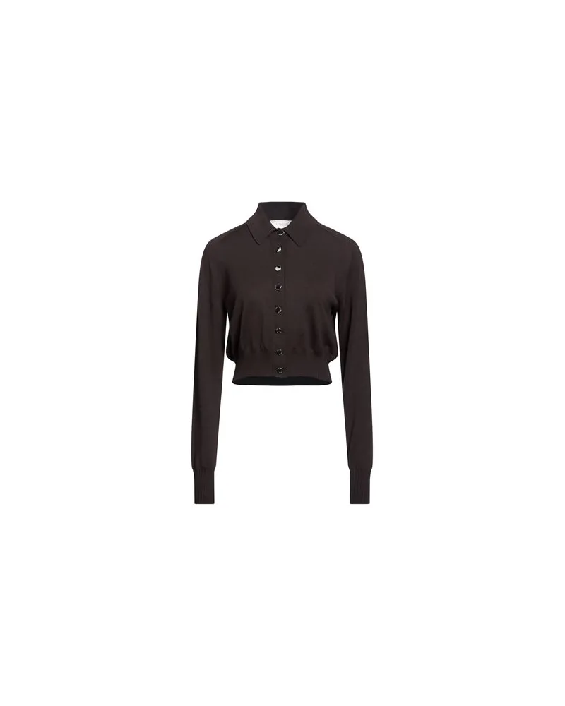 SPORTMAX STRICKWAREN - Strickjackenauf YOOX.COM Dunkelbraun