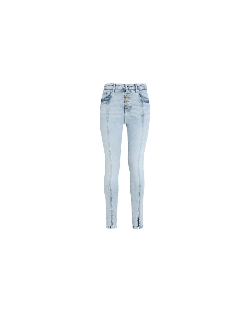 Karl Lagerfeld KLJ HR SKINNY SEAMED SPLIT DNM  - HOSEN & RÖCKE - Jeanshosenauf YOOX.COM Blau