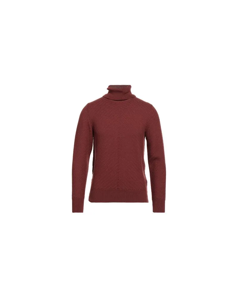 LARDINI STRICKWAREN - Rollkragenpulloverauf YOOX.COM Ziegelrot