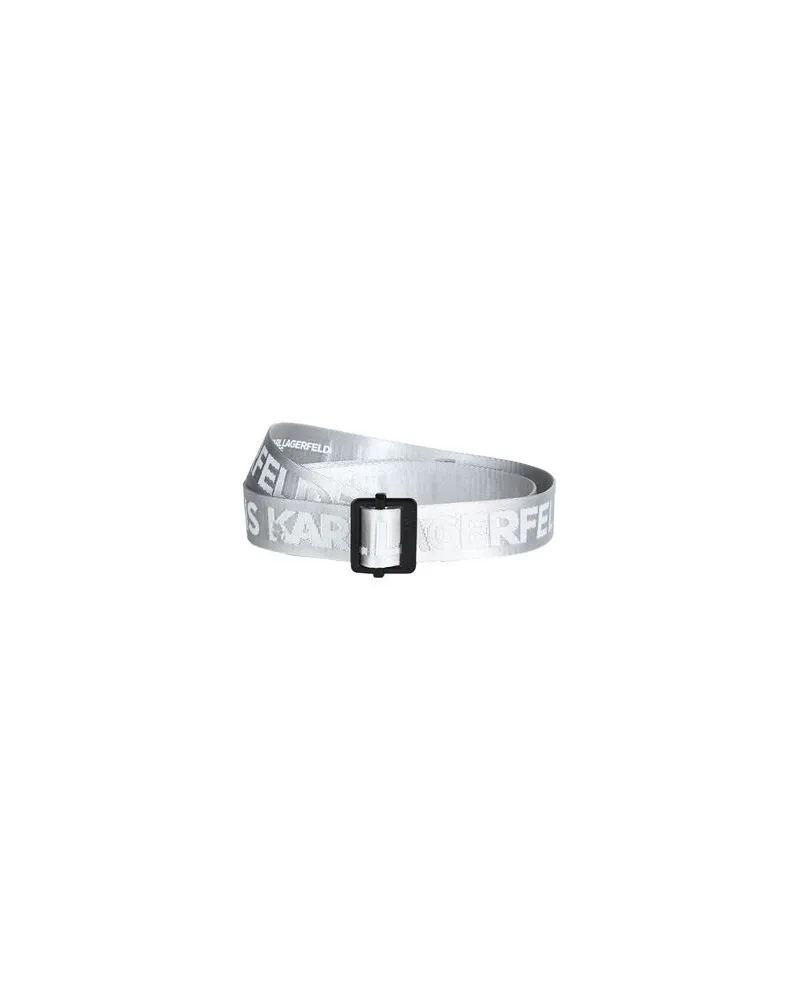 Karl Lagerfeld WEBBING BELT  - Kleinlederwaren - Gürtelauf YOOX.COM Grau