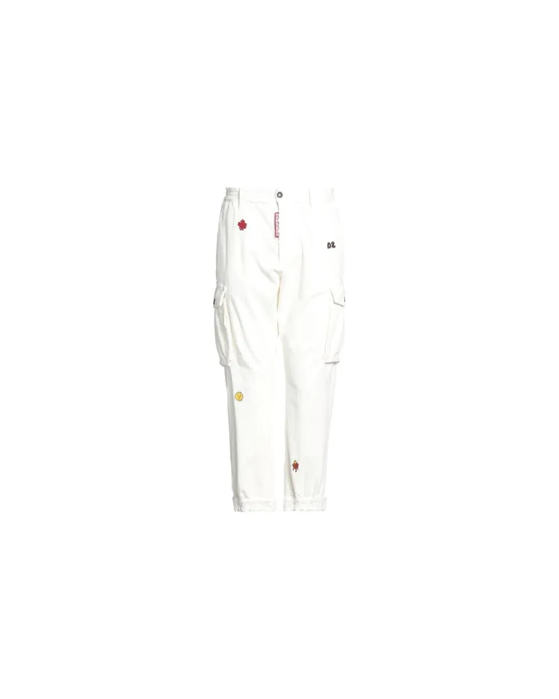 Dsquared2 HOSEN & RÖCKE - Hosenauf YOOX.COM Cremeweiß