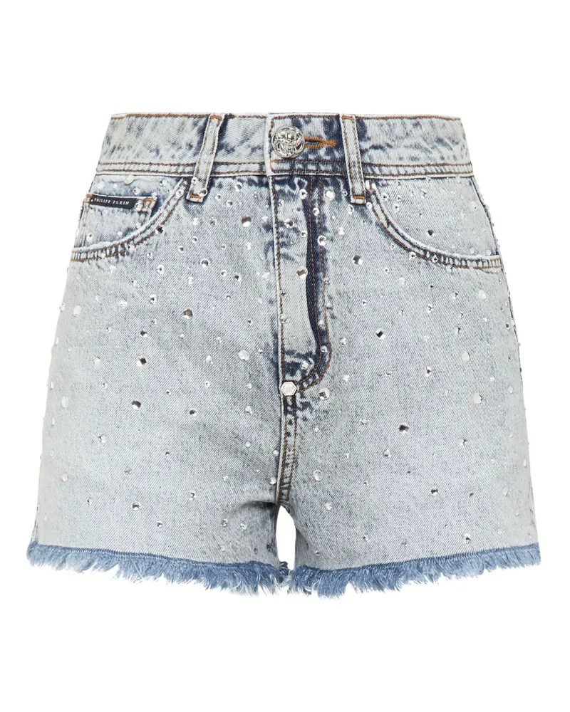 Philipp Plein Jeansshorts Blau