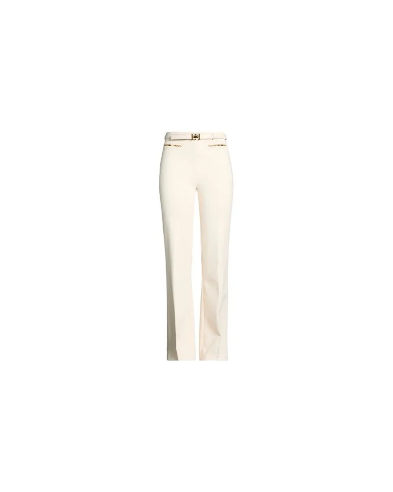 Elisabetta Franchi HOSEN & RÖCKE - Hosenauf YOOX.COM Cremeweiß