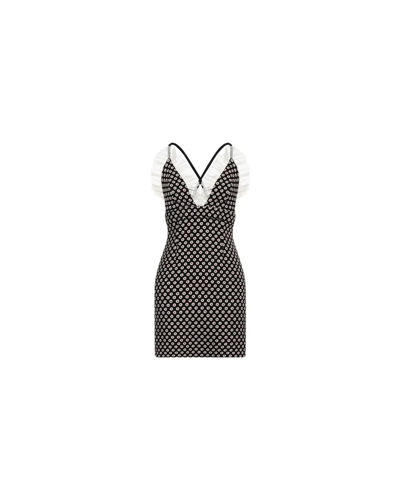 Elisabetta Franchi KLEIDER - Mini-Kleiderauf YOOX.COM Schwarz