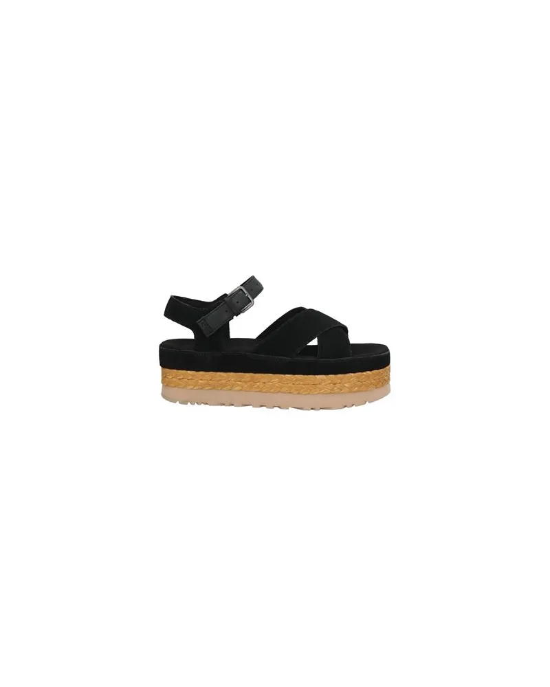 UGG AUBREY ANKLE STRAP  - SCHUHE - Espadrillesauf YOOX.COM Schwarz