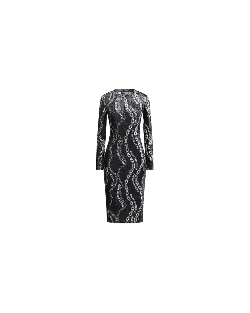 Versace Jeans KLEIDER - Midi-Kleiderauf YOOX.COM Schwarz