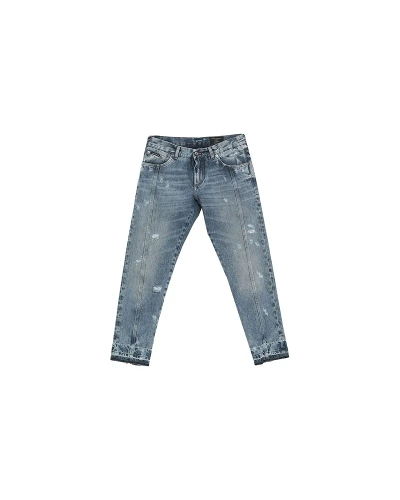 Dolce & Gabbana HOSEN & RÖCKE - Jeanshosenauf YOOX.COM Blau
