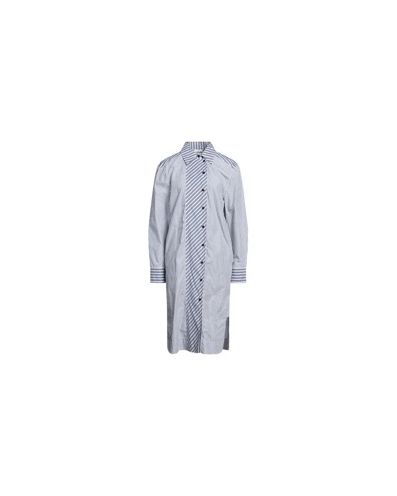 Ganni KLEIDER - Midi-Kleiderauf YOOX.COM Taubenblau