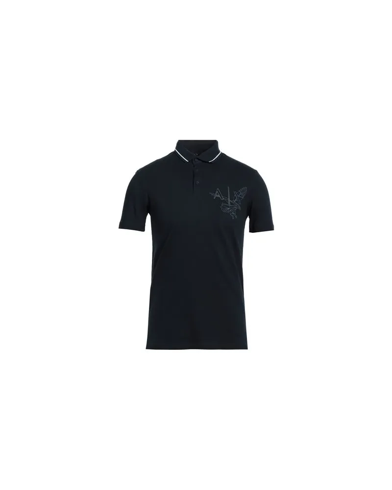 Armani Exchange TOPS - Poloshirtsauf YOOX.COM Marineblau