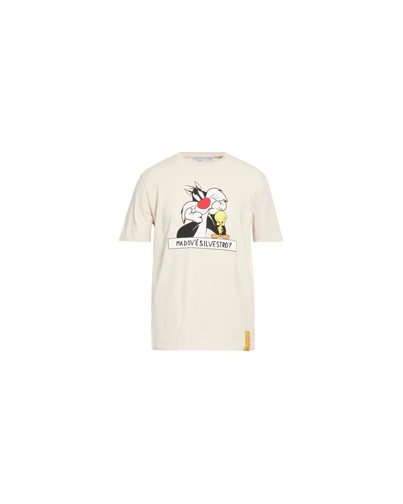 Iceberg T-SHIRT JERSEY LOONEY TUNES   - TOPS - T-shirtsauf YOOX.COM Beige